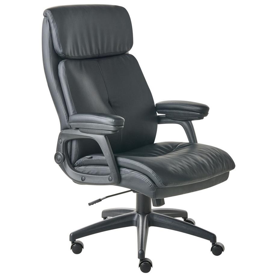 Beliani Fauteuil de bureau en Cuir PU Traditionnel DIRECTOR  