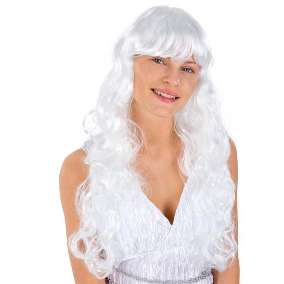 Tectake  Perücke Engel Weiß 