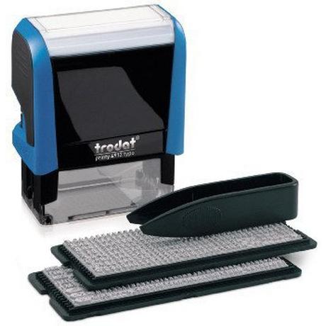 Trodat TRODAT Stempel Typomatic 4912TYPO blau/schwarz 3mm  