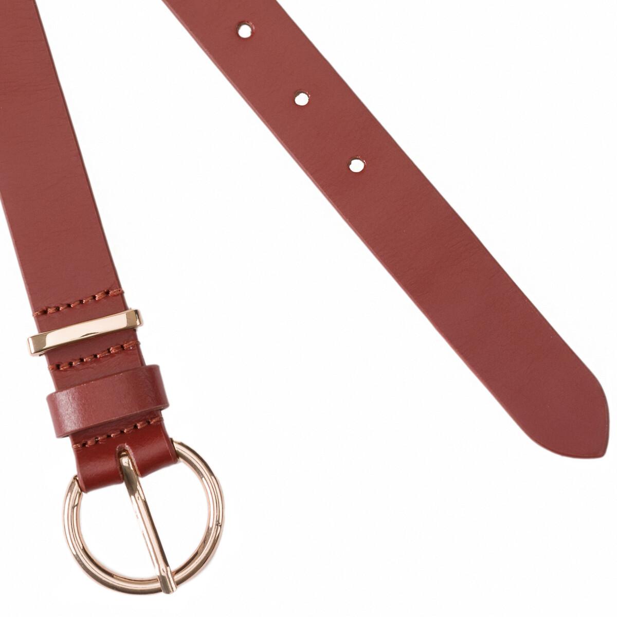 La Redoute Collections  Ceinture en cuir boucle dorée 