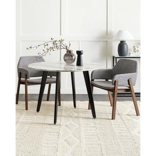 Beliani Esszimmerstuhl 2er Set aus Stoff Retro ALBION  