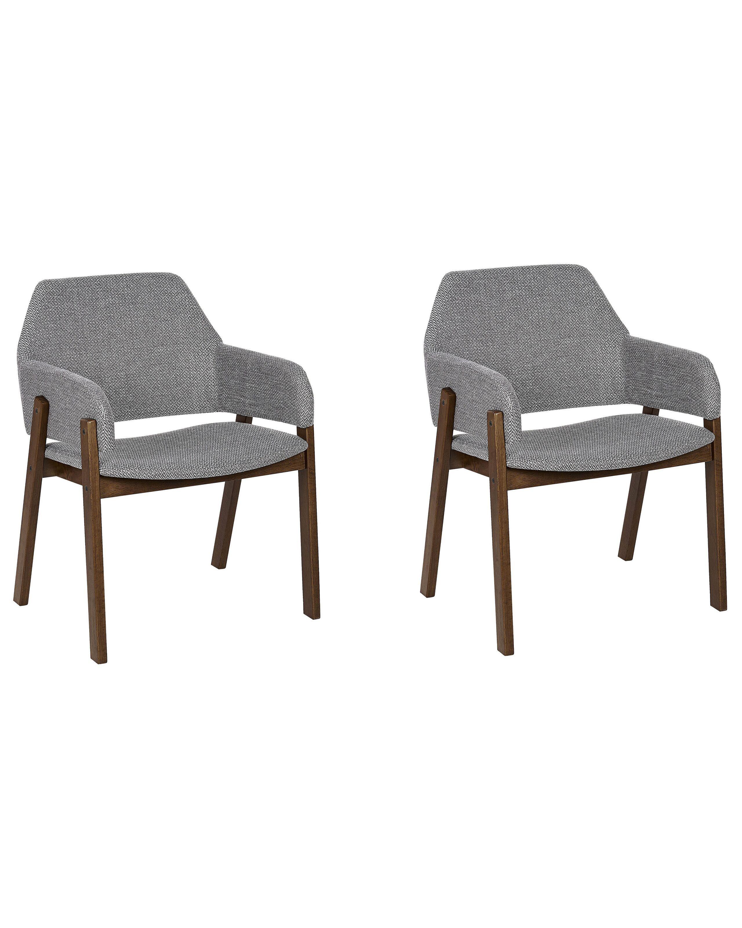 Beliani Set mit 2 Stühlen aus Polyester Retro ALBION  