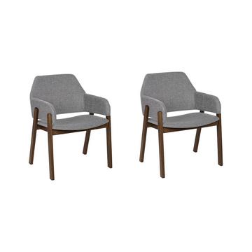 Set mit 2 Stühlen aus Polyester Retro ALBION