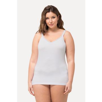 Maillot de corps avec dentelle, en viscose de bambou très agréable sur la peau