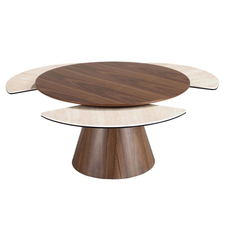 ANGEL CERDA Table basse ronde extensible  