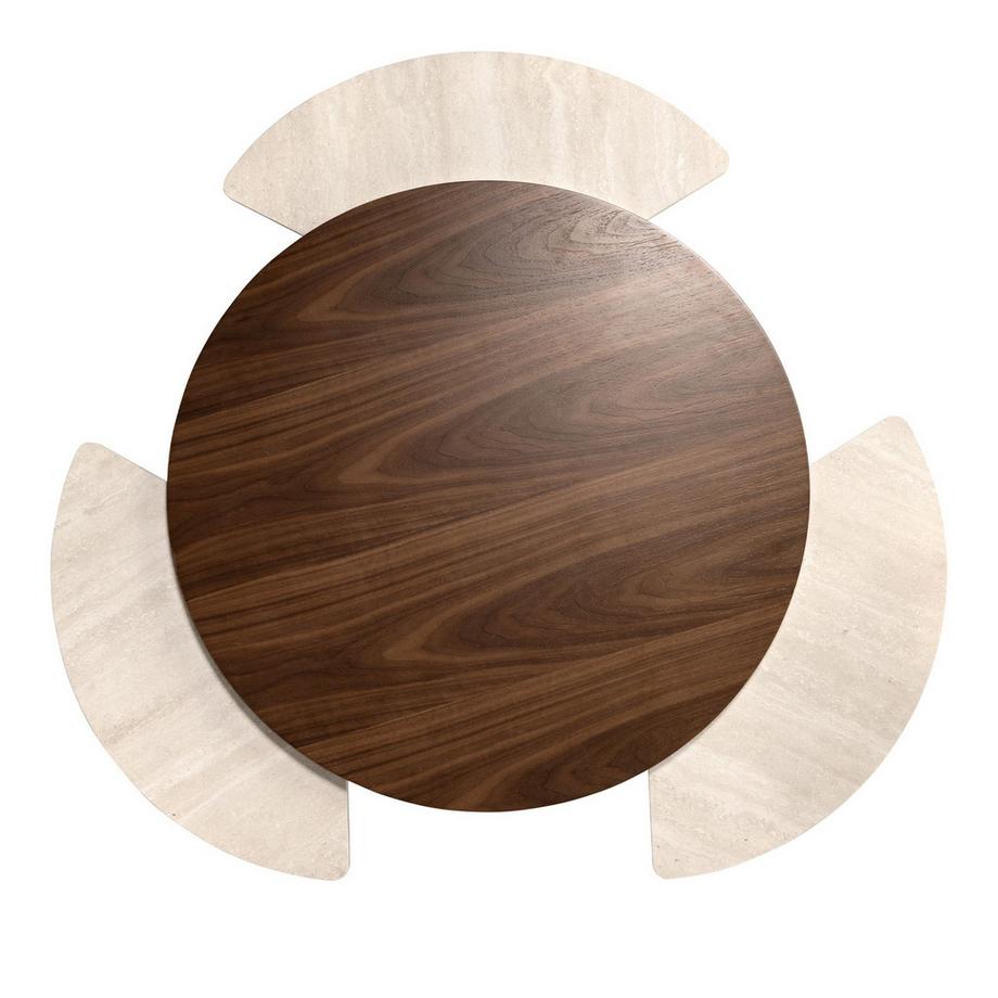 ANGEL CERDA Table basse ronde extensible  