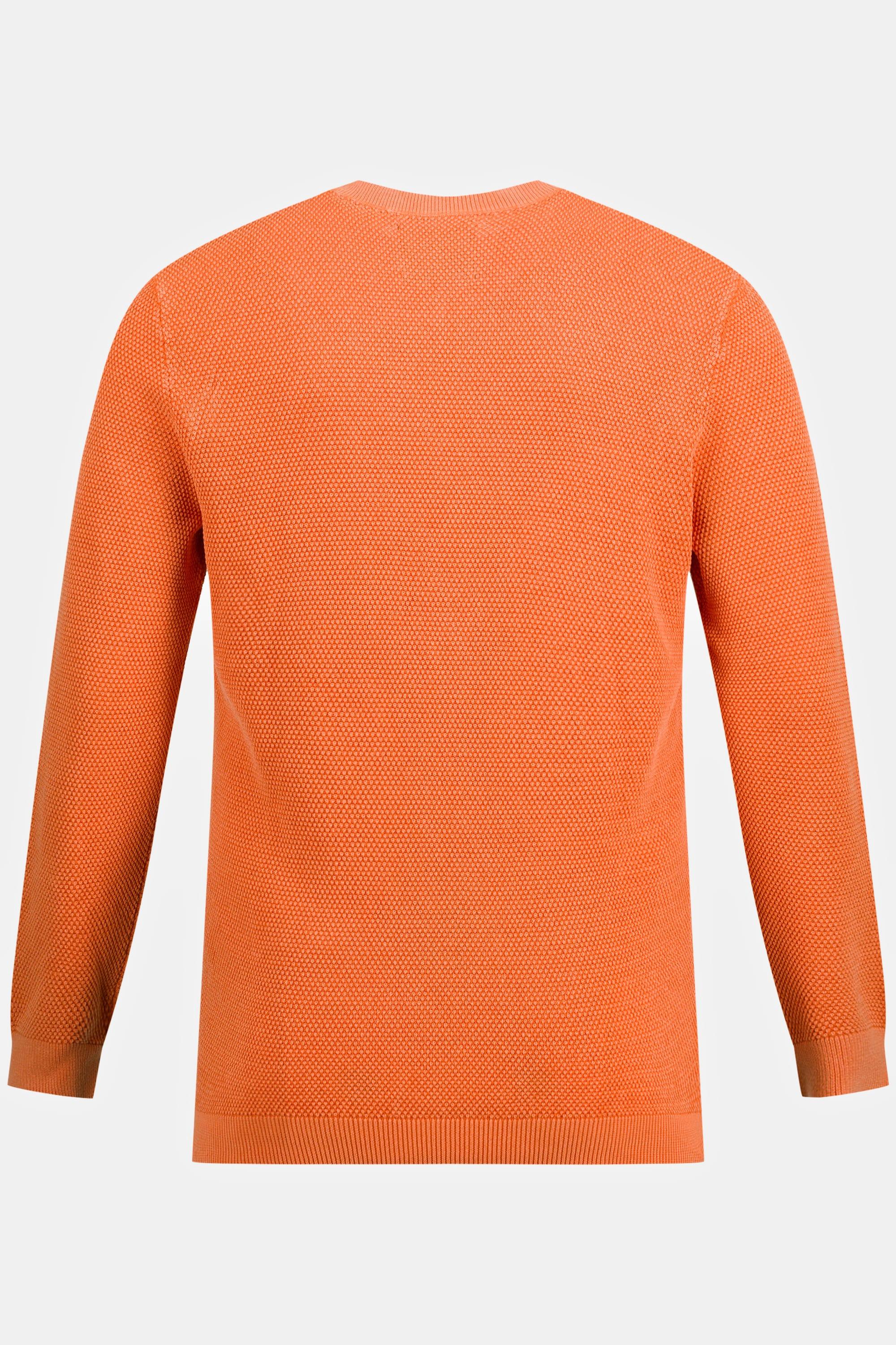 JP1880  Maglione con stone wash e scollo a V 