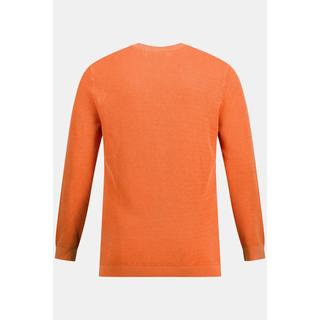 JP1880  Maglione con stone wash e scollo a V 