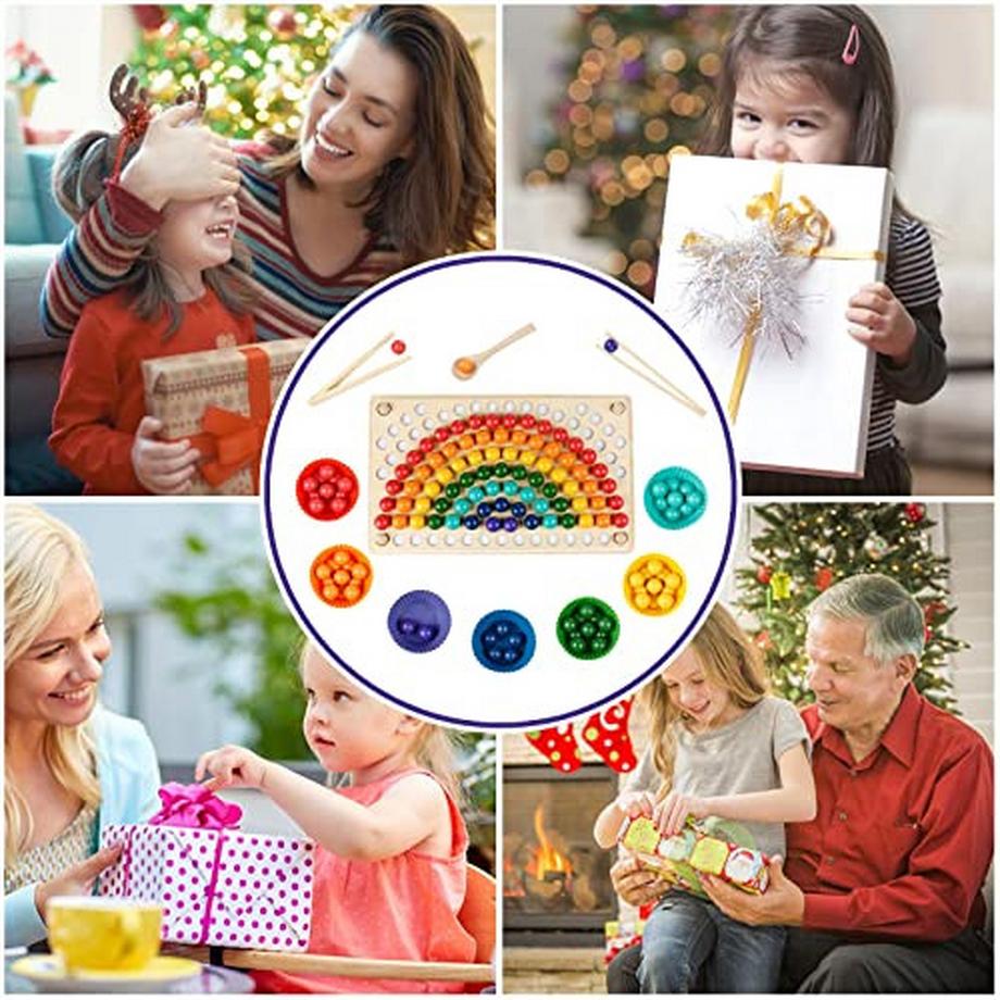 Activity-board  Holzspielzeug, Clip-Perlen-Puzzle-Brettspiele, Mathe-Lernspielzeug 