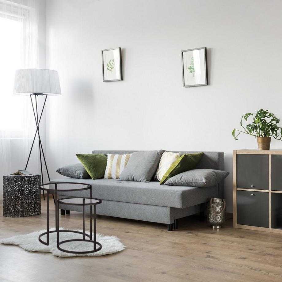 B2X Set di 2 tavolini da caffè in vetro  