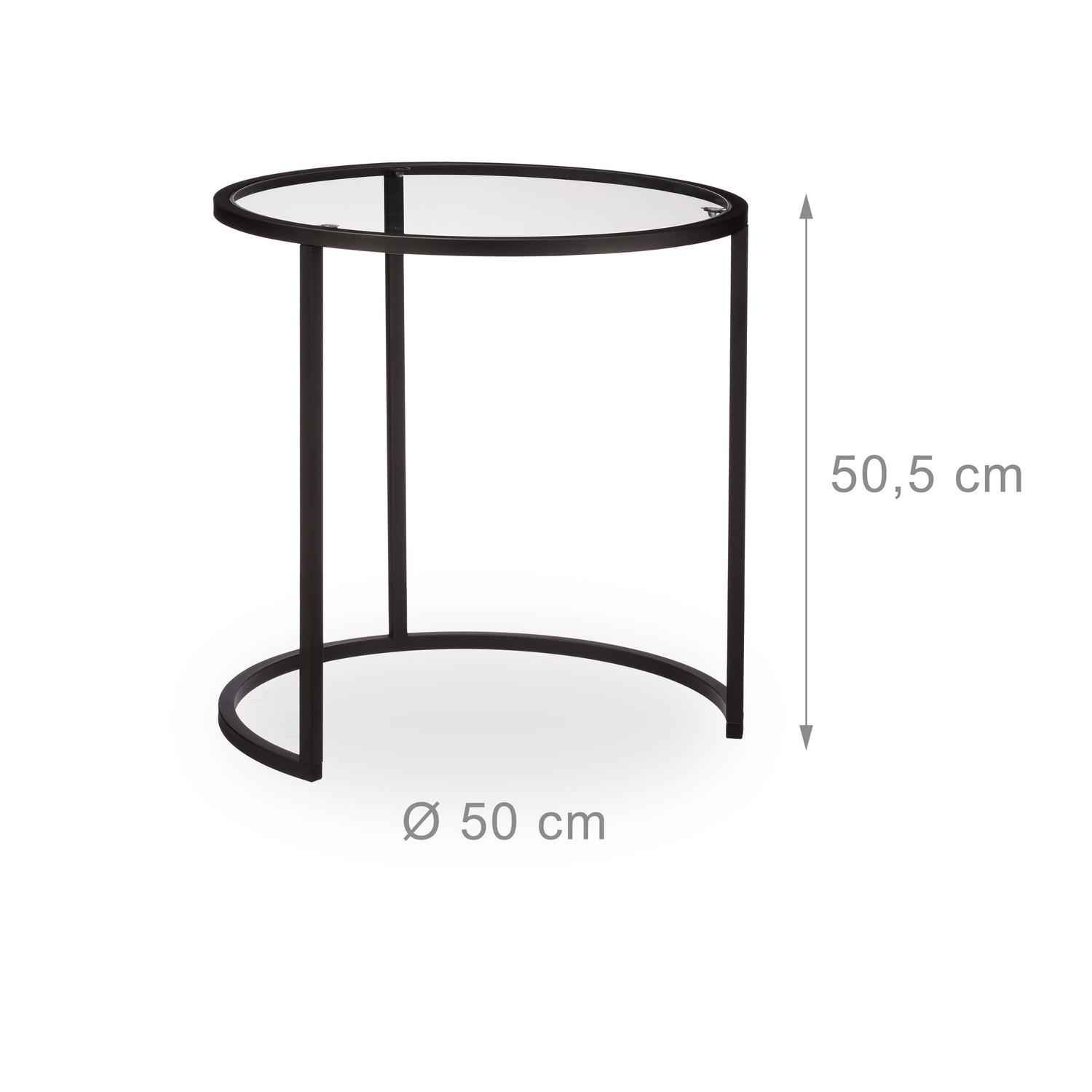 B2X Ensemble de 2 tables basses en verre  
