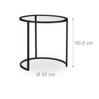 B2X Ensemble de 2 tables basses en verre  