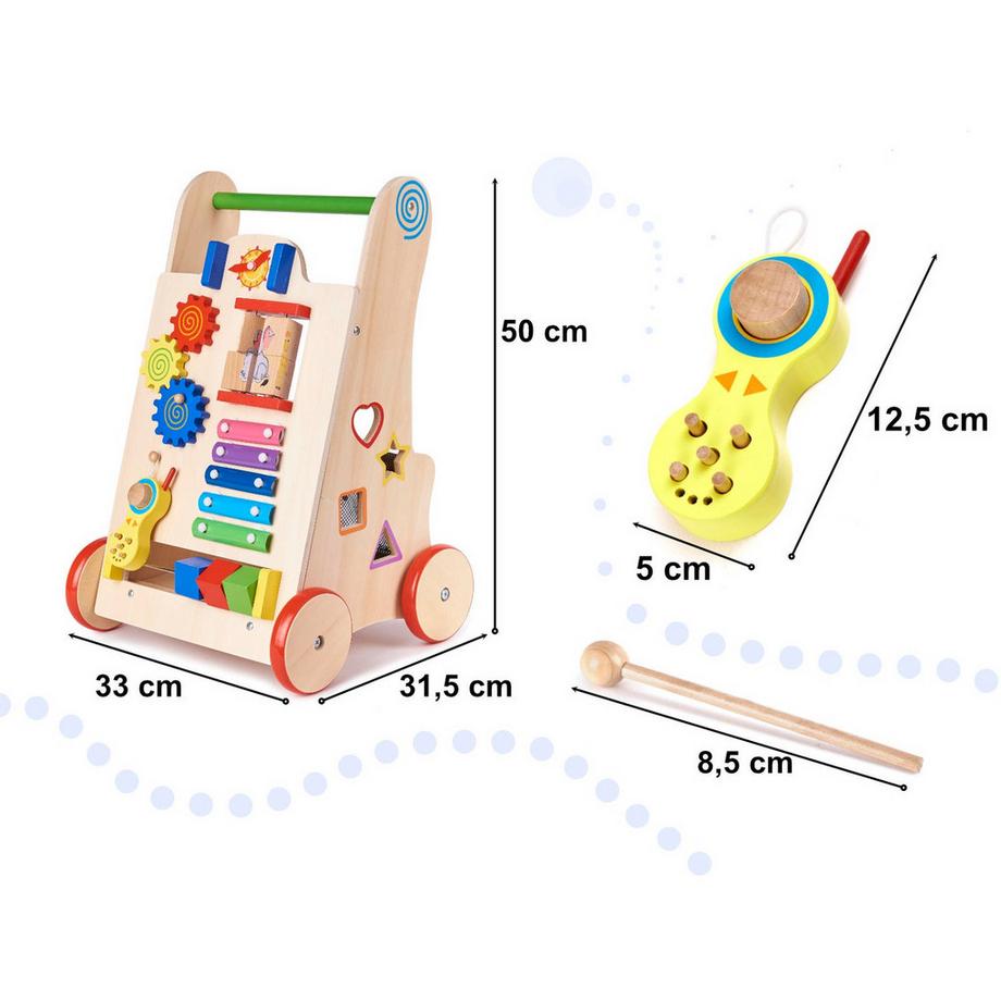 Gameloot  Carrello attività in legno per bambini 