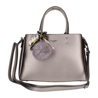 Gallantry  Borsa con foulard e pompon argento 