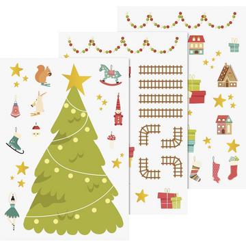 HEYDA Stickers pour fenêtre " Noël " A4