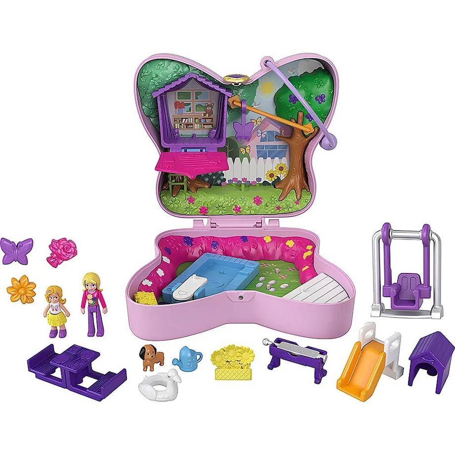 polly pocket  Pocket World Schmetterlings-Garten Schatulle 
