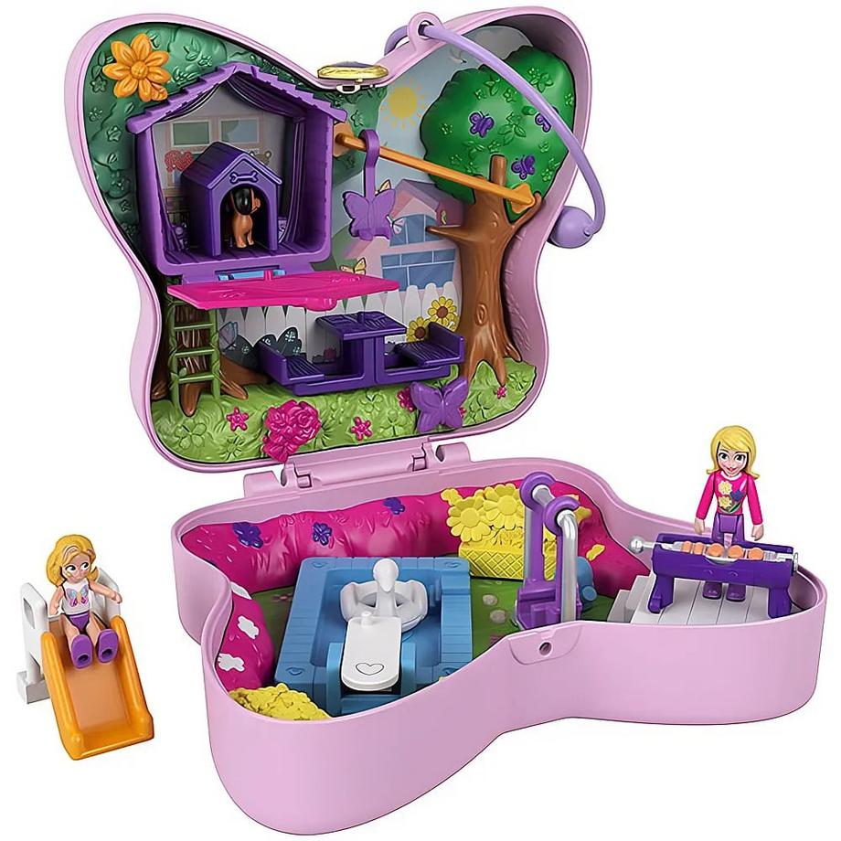 polly pocket  Pocket World Schmetterlings-Garten Schatulle 