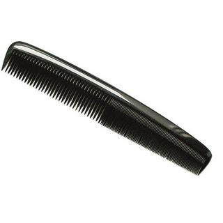 HERBA  Frisierkamm, handgesägt, acetat, schwarz, 18 cm 