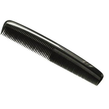 Frisierkamm, handgesägt, acetat, schwarz, 18 cm
