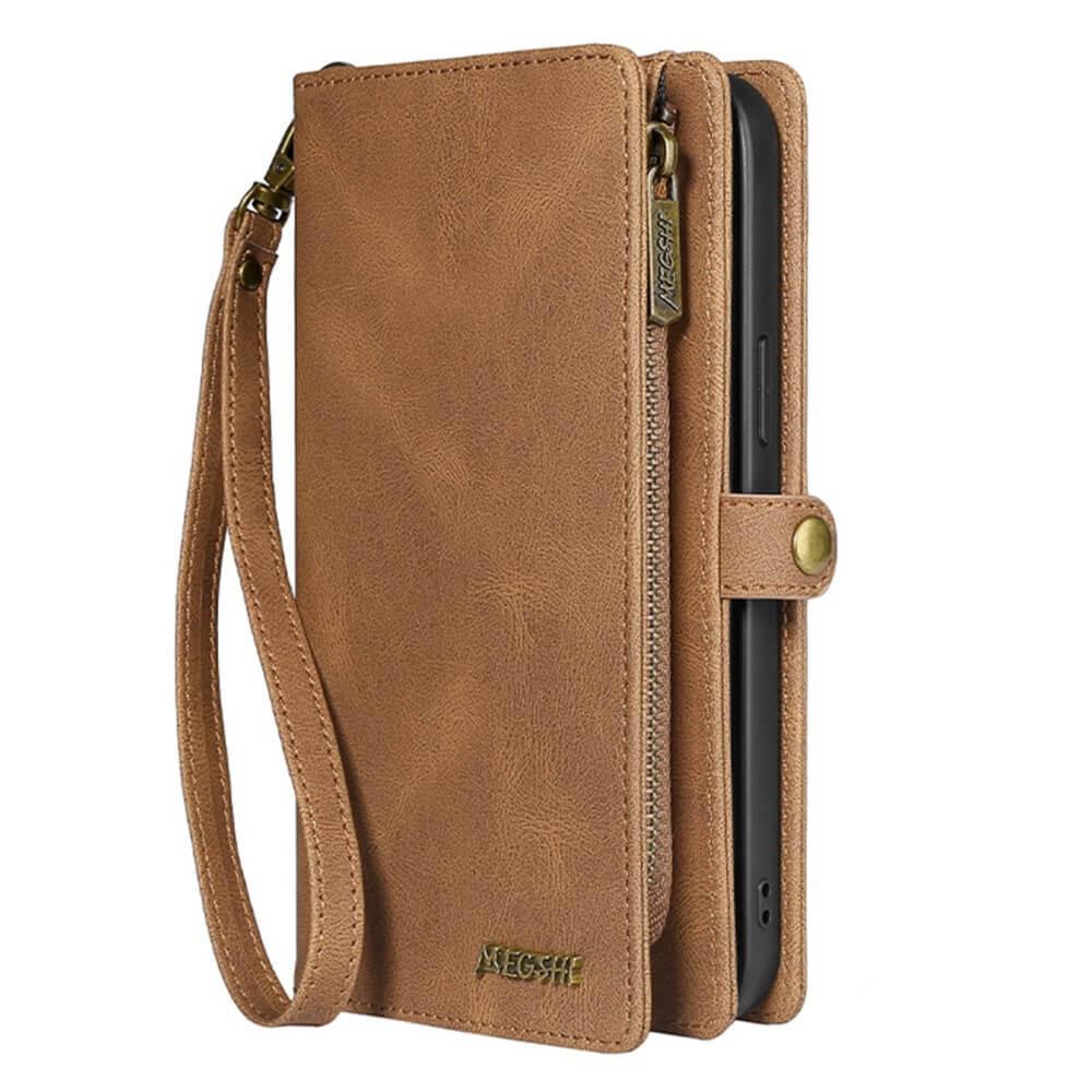 MEGSHI  iPhone 15 Pro - Megshi 2-1 Brieftaschen Hülle 