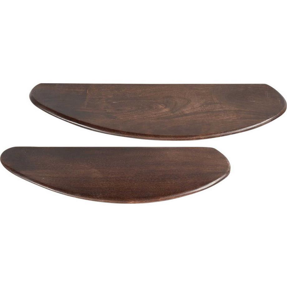 mutoni Étagère murale Layer bois noyer 50 (lot de 2)  