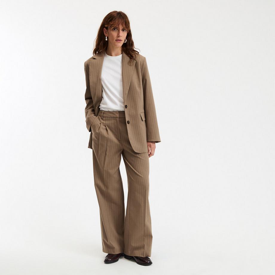 La Redoute Collections Blazer Lungo Oversize a Righe  