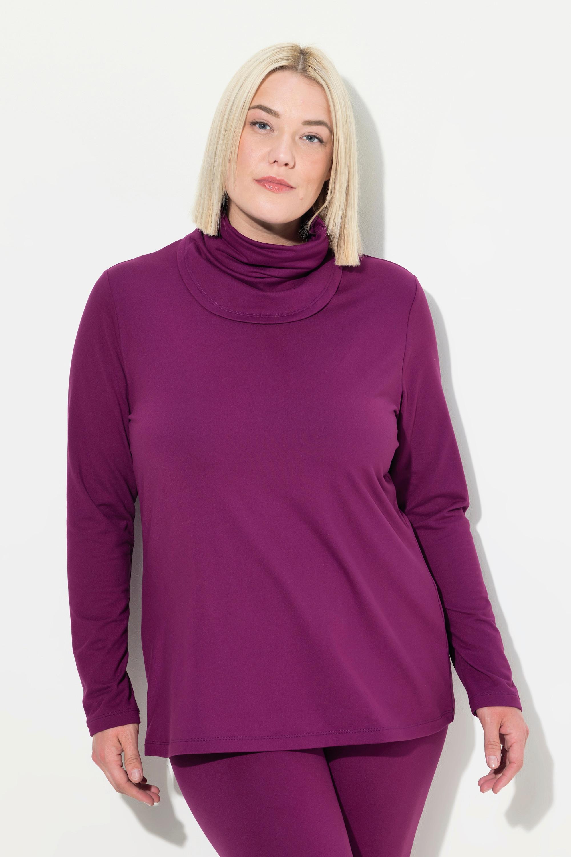 Ulla Popken  Ski-Funktionsshirt, schnelltrocknend, Loop, Langarm 