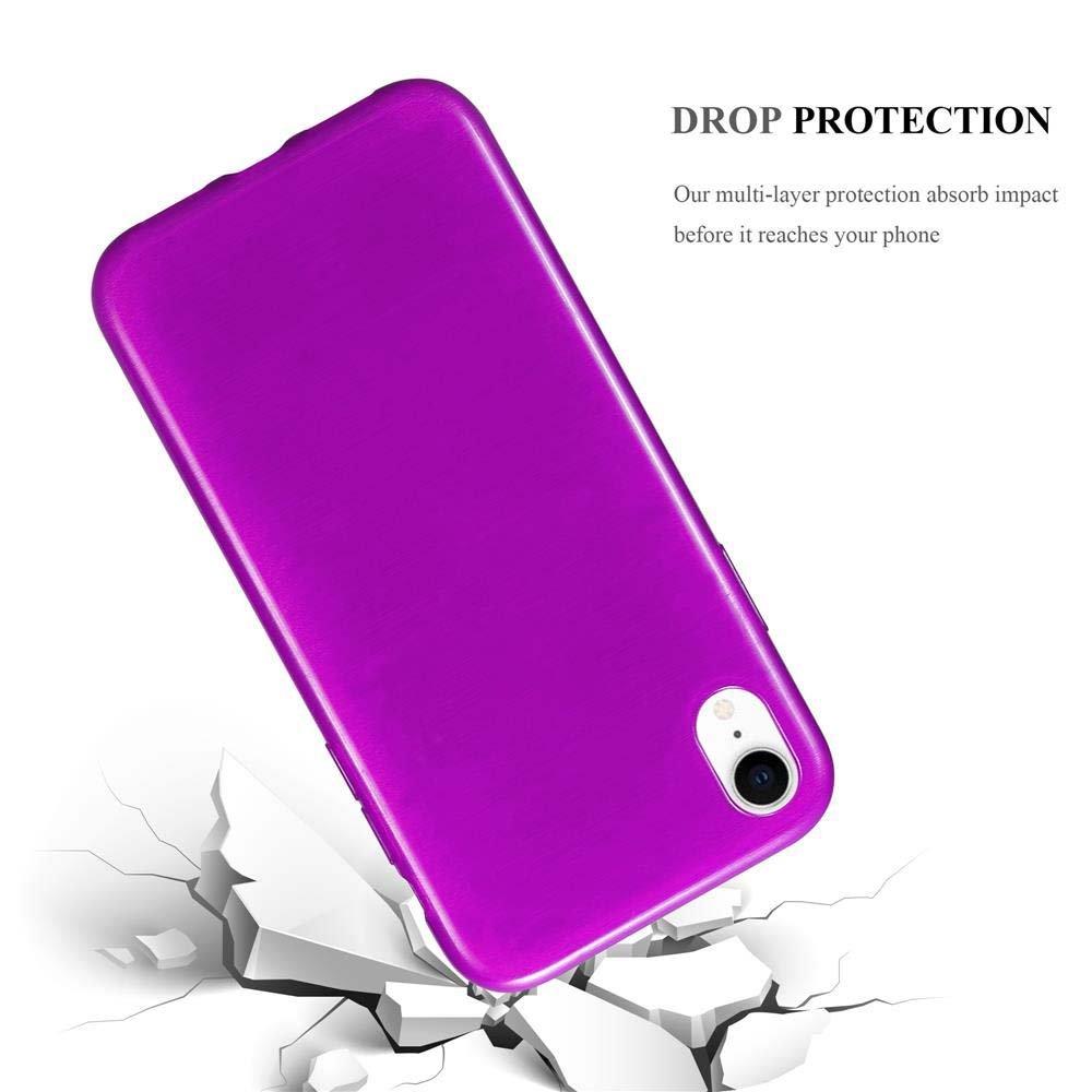 Cadorabo  Housse compatible avec Apple iPhone XR - Coque de protection en silicone TPU flexible au design brossé 