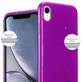 Cadorabo  Housse compatible avec Apple iPhone XR - Coque de protection en silicone TPU flexible au design brossé 