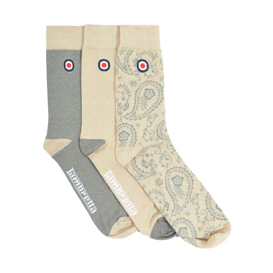 Paisley Socken  (3er-Pack)