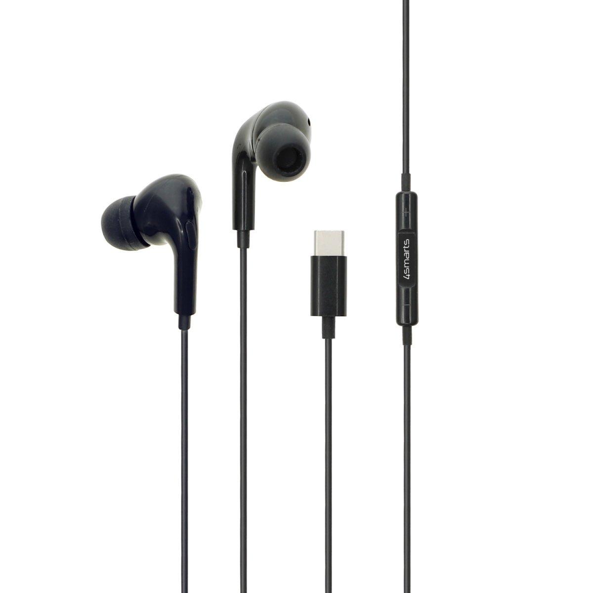 4smarts  4smarts 465160 écouteur/casque Avec fil Ecouteurs Appels/Musique USB Type-C Noir 