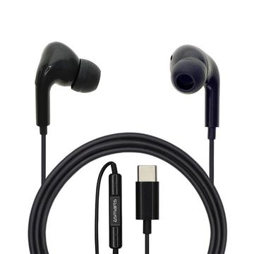 4smarts 465160 écouteur/casque Avec fil Ecouteurs Appels/Musique USB Type-C Noir