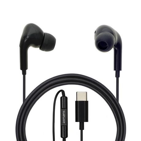 4smarts  4smarts 465160 Kopfhörer & Headset Kabelgebunden im Ohr AnrufeMusik USB Typ-C Schwarz 