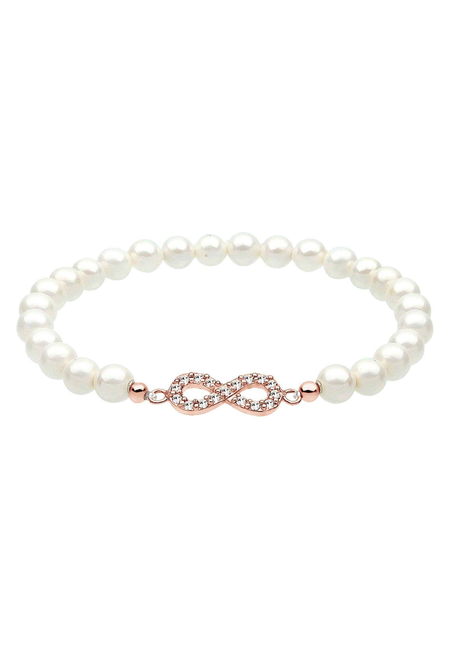 Elli  Armband Infinity Symbol Mit Muschelkernperlen Kristallen 