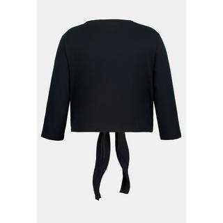 Ulla Popken  Bolero, kurze Jacke, Jersey, 3/4-Arm, Saumknoten 