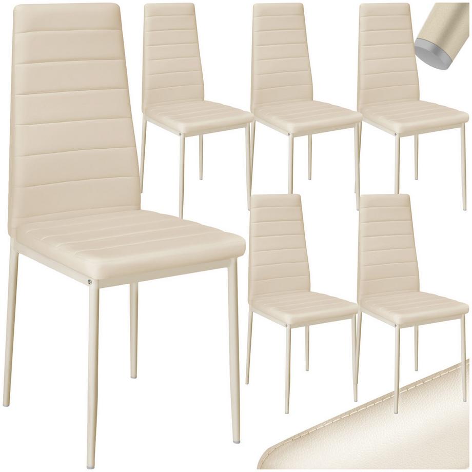 Ensemble de chaises de salle à manger THOMAS rembourrées avec revêtement aspect cuir