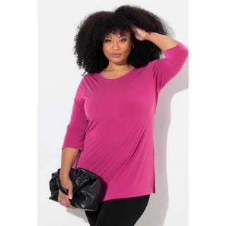 Ulla Popken  Longshirt, Ringmuster, Rundhals, 3/4-Arm 