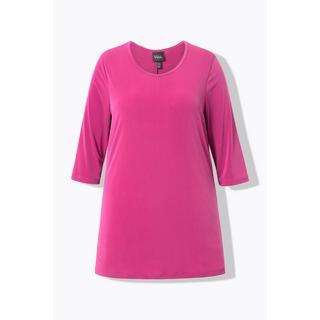 Ulla Popken  Longshirt, Ringmuster, Rundhals, 3/4-Arm 