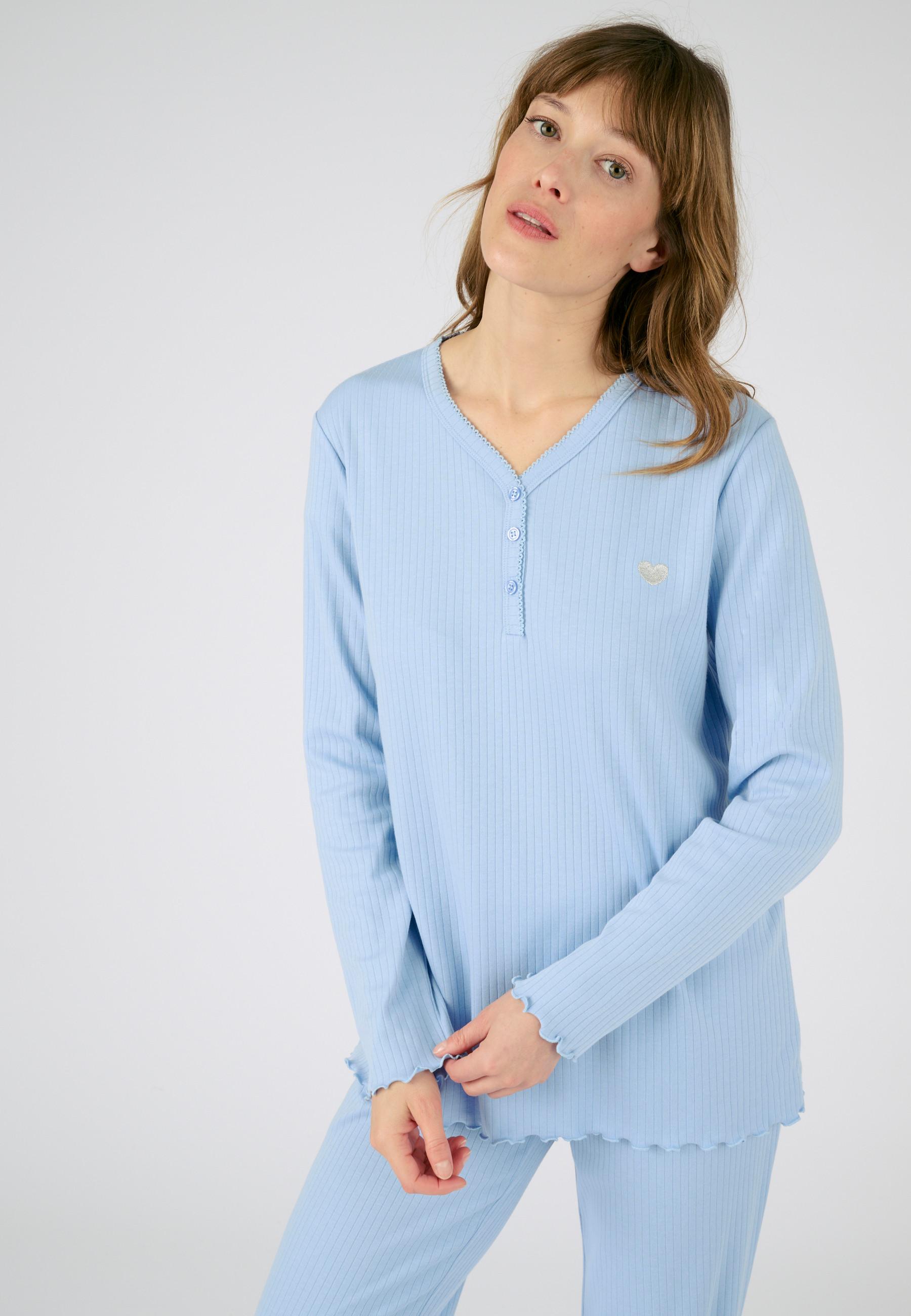 Damart  Pyjama aus weichem und elastischem Interlock-Rippstrick 