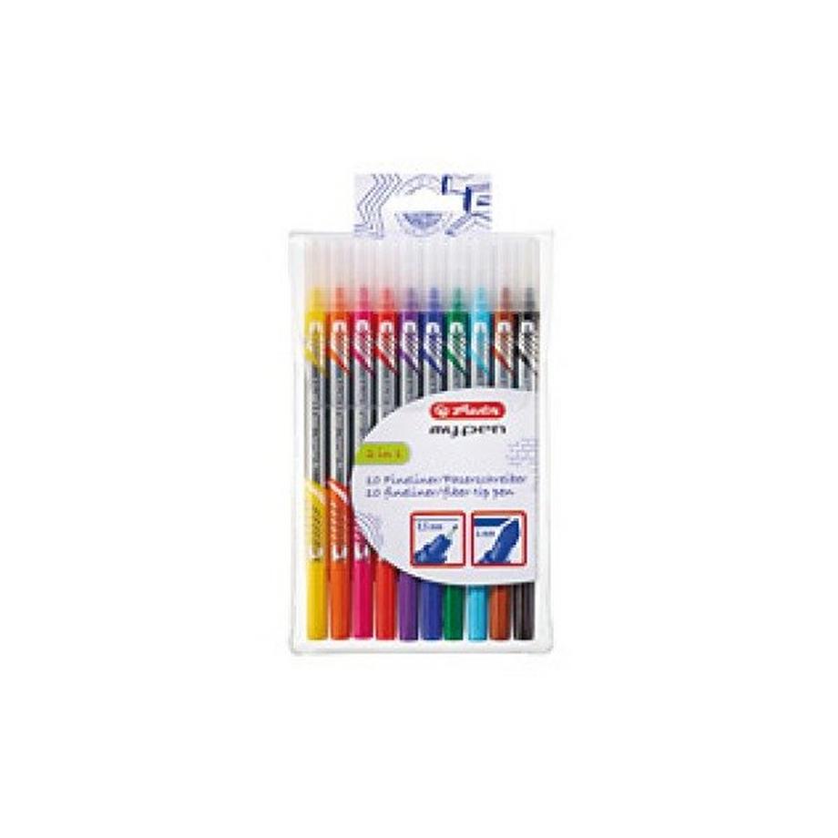 HERLITZ Fineliner/Fasermaler my.pen 11367232 10 farben ass.
