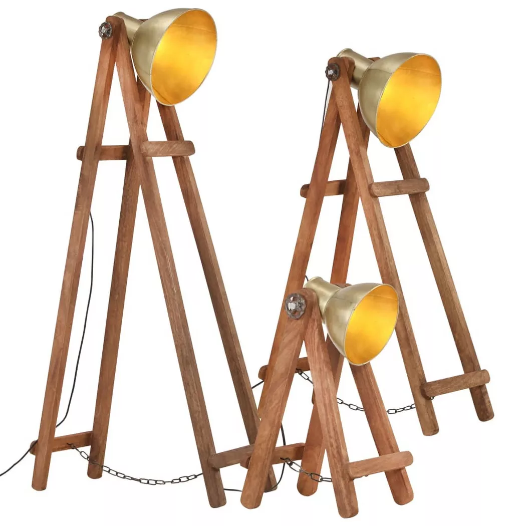 VidaXL – Stehlampe eisen, 60 cm, Braun