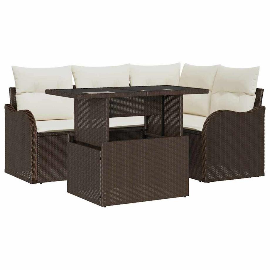 Set da pranzo per esterni Polyrattan