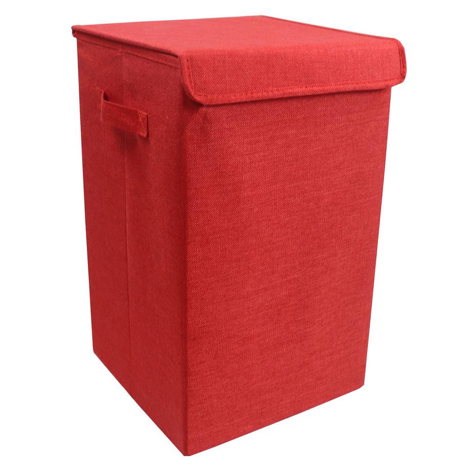 VCM Panier à linge en tissu Coffre à linge Coffre à linge en tissu Couvercle Dreso M  