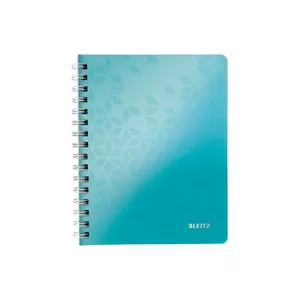 LEITZ Notizblock WOW PP A5 46410051 eisblau kariert