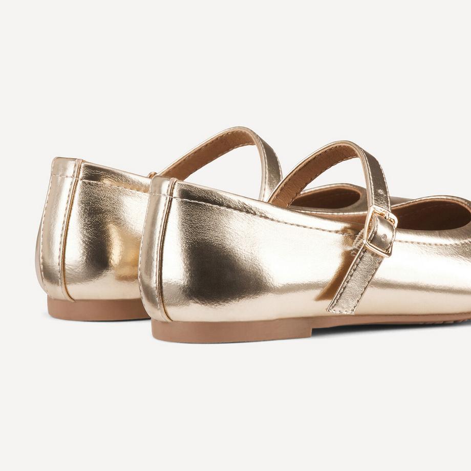 La Redoute Collections Ballerines dorées à bride Ballerines dorées à bride 