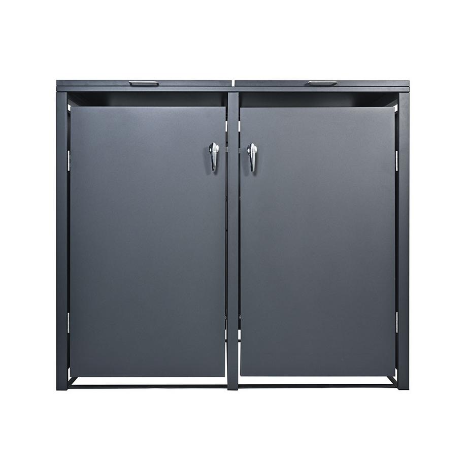 Holmberg Mülltonnenbox für 2x 60L/120L/240L Boxen anthrazit  