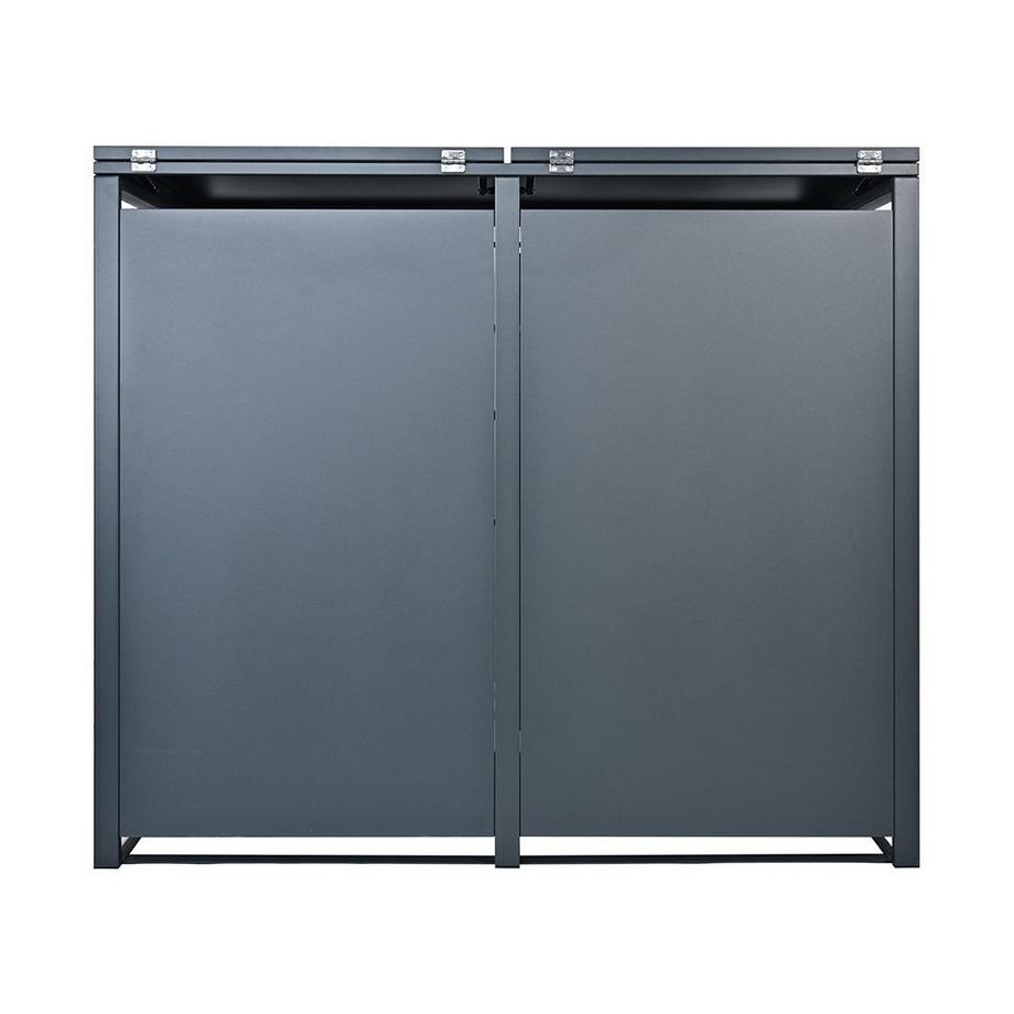 Holmberg Mülltonnenbox für 2x 60L/120L/240L Boxen anthrazit  