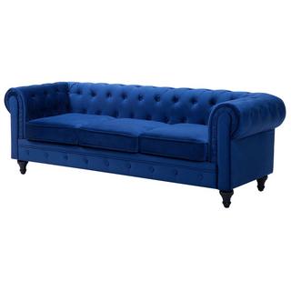 Beliani Salotto da interno en Velluto Glamour CHESTERFIELD  