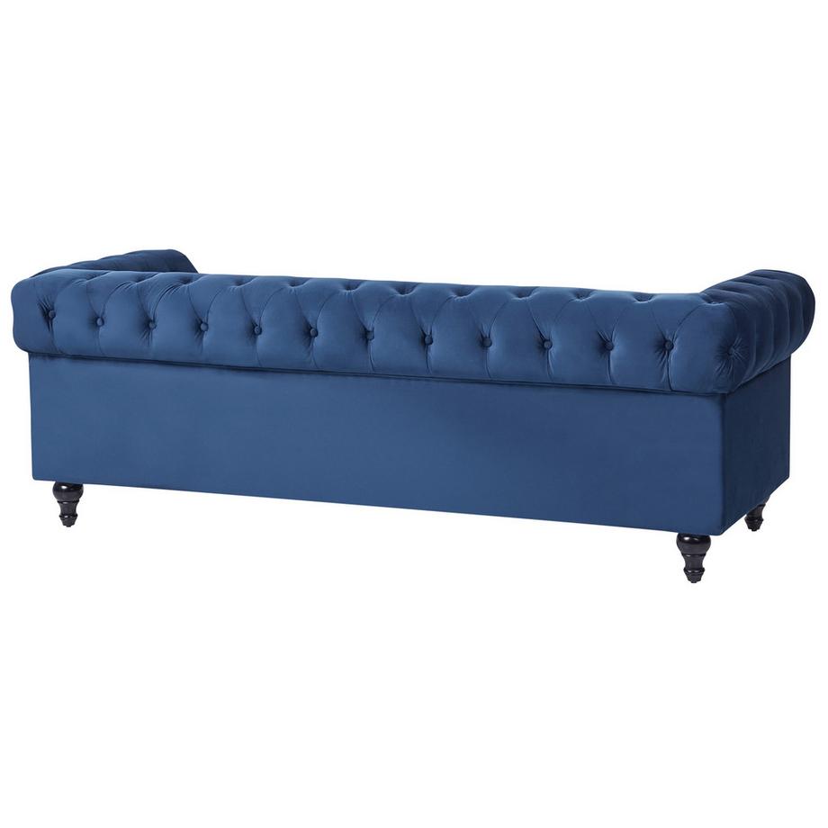 Beliani Wohnzimmer Set aus Samtstoff Glamourös CHESTERFIELD  