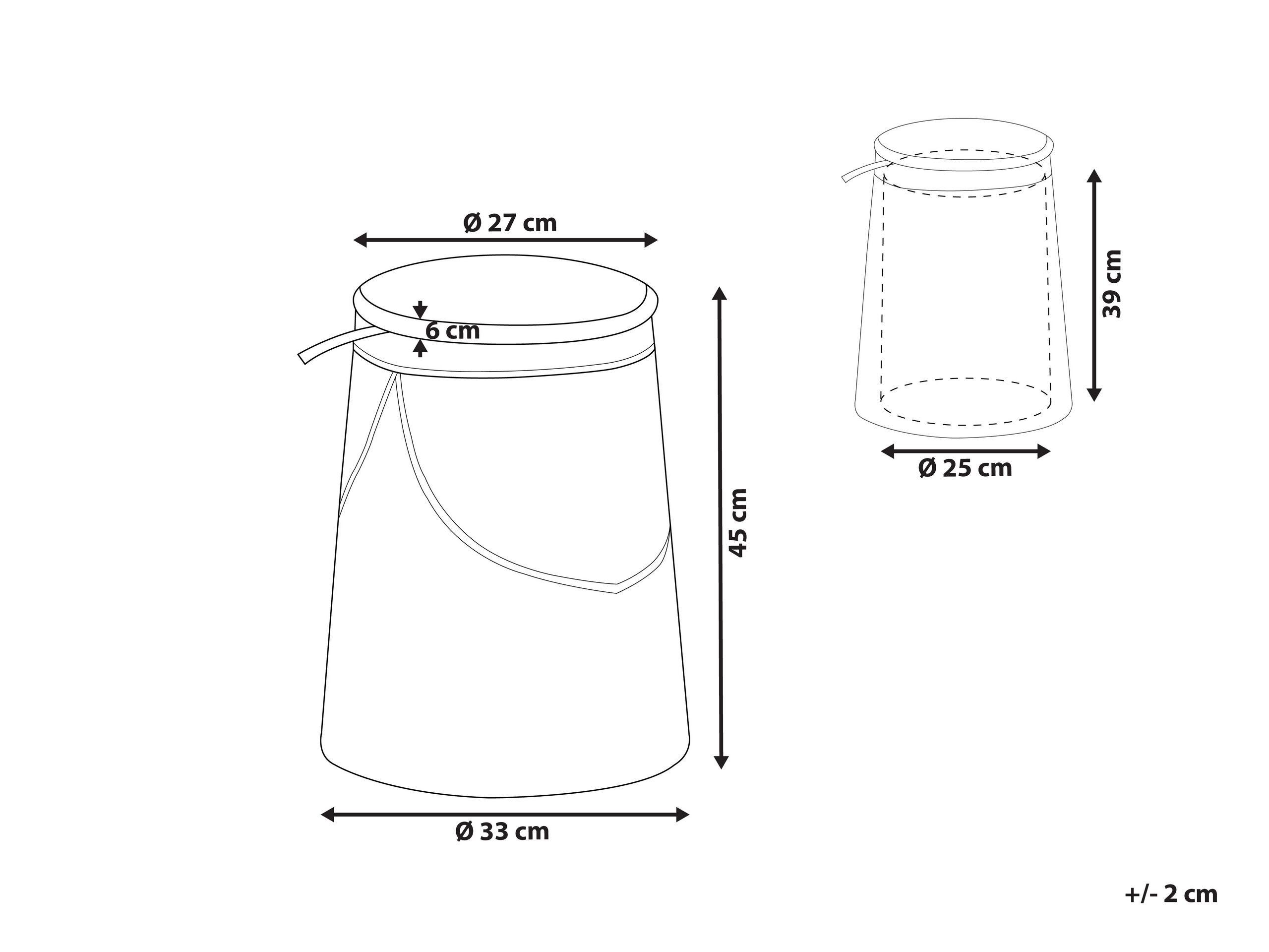 Beliani Pouf de rangement pour enfants en Lin synthétique Moderne APACHE  